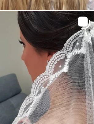 Peinado de novia con mantilla, detalle del trabajo tradicional